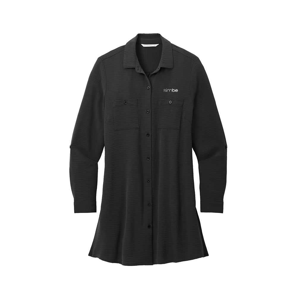 Port Authority Women's Textured Crepe Long Tunic