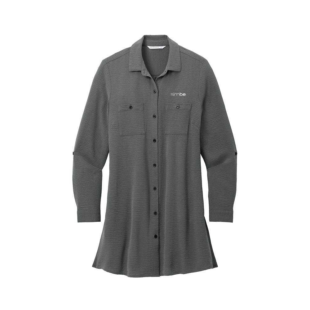 Port Authority Women's Textured Crepe Long Tunic