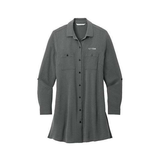 Port Authority Women's Textured Crepe Long Tunic